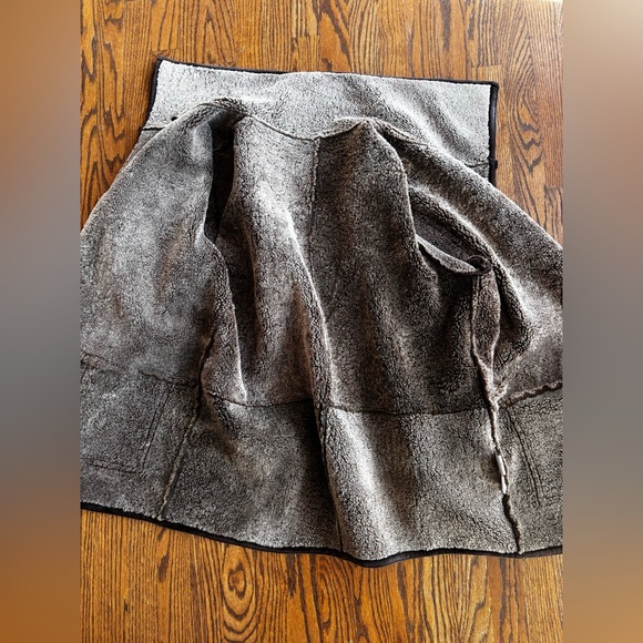 Doncaster leather sheep skin lined coat - Picture 7 of 8